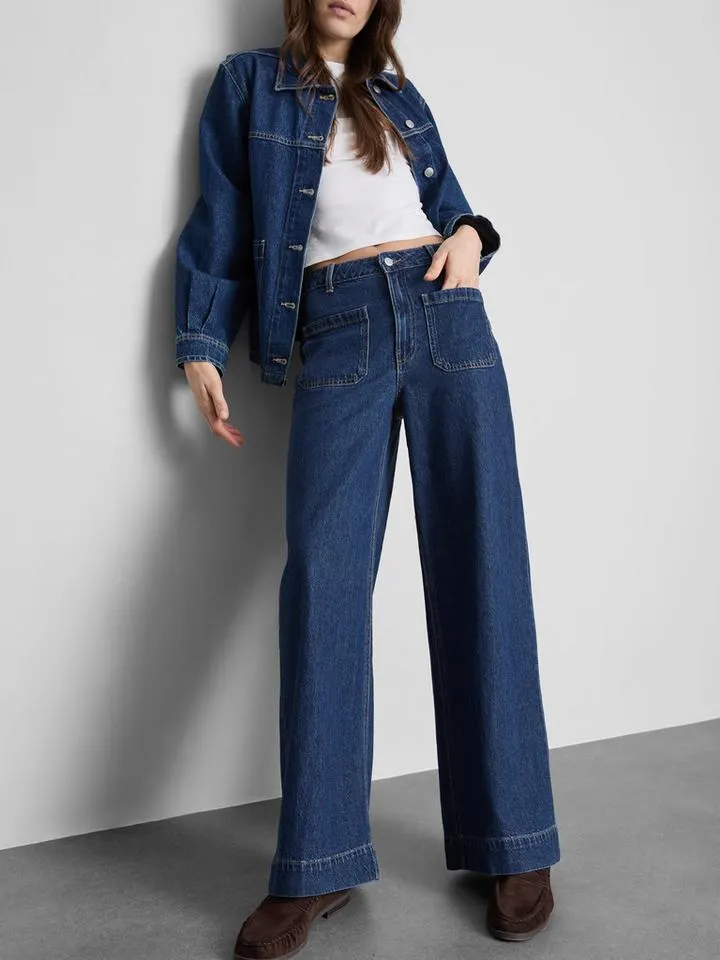 Jean ample avec poche sur le devant