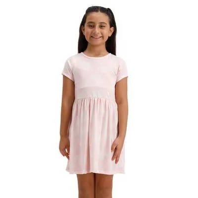 Vestido Fantastic Niña De Corazones Fruncido En Cintura