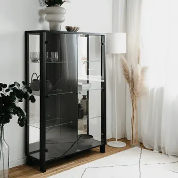 Vitrinekast GIDEON B100 Zwart