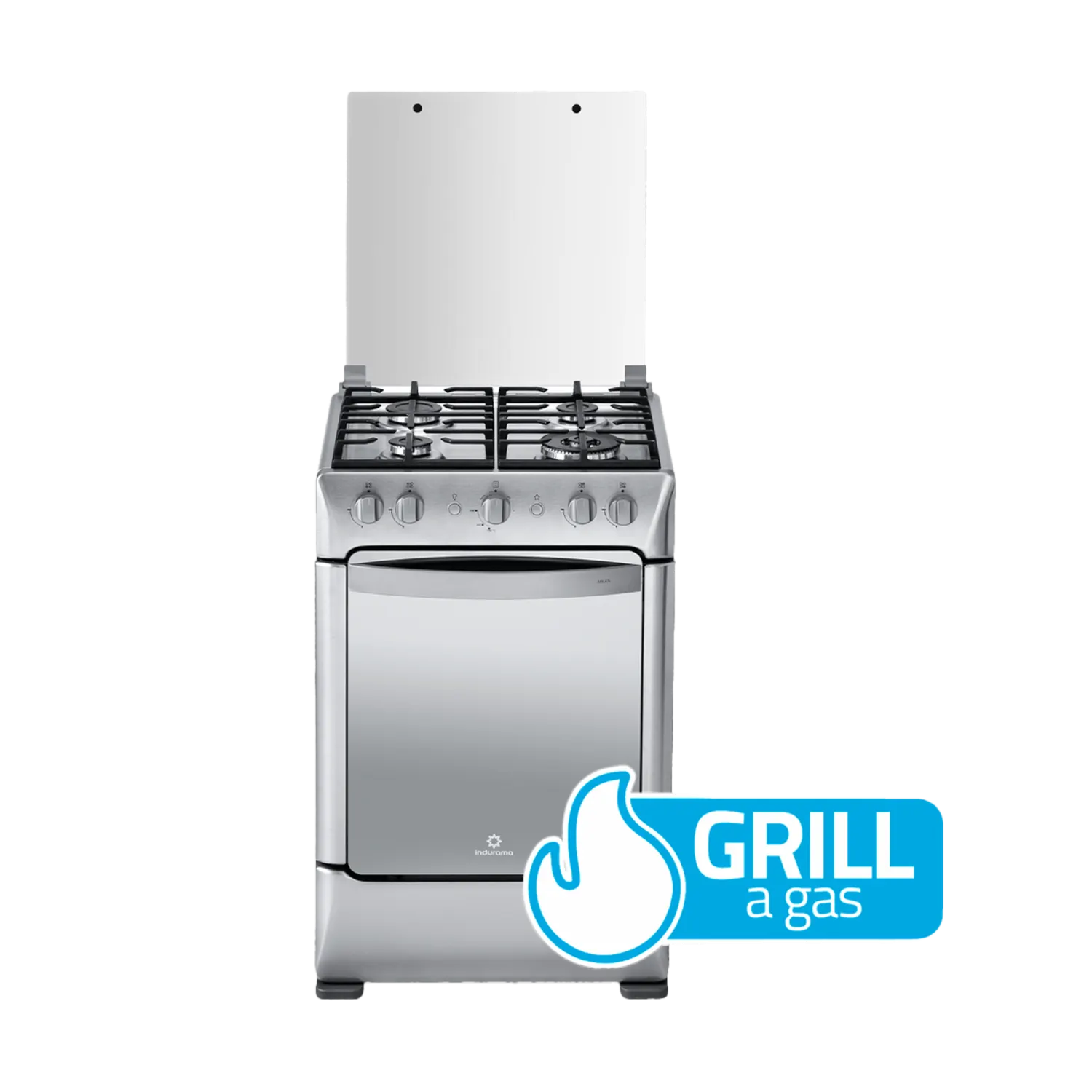 Cocina A Gas Zafiro Modelo: Milan INDURAMA 4 Quemadores