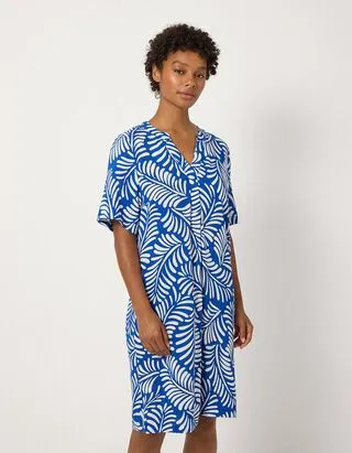 Abito - Stampa allover - blu