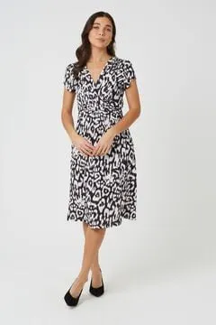 Vestido con estampado leopardo