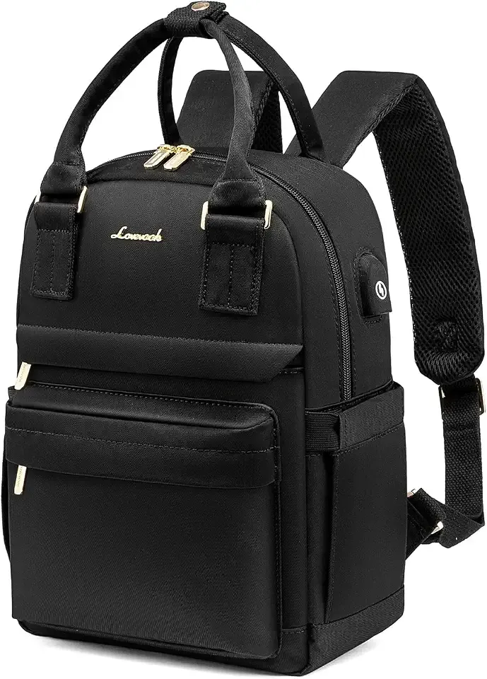 Mini Backpack for Women Stylish Waterproof Backpack Purse with USB Port, Cute Bookbag for College School Travel