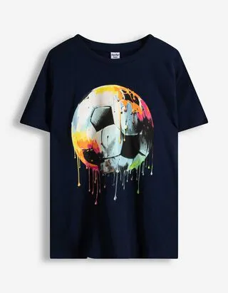 T-shirt - Stampa frontale - blu scuro