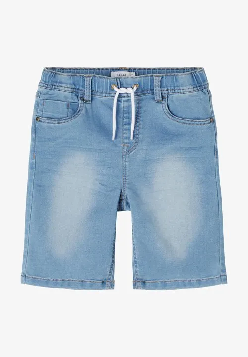 NKMRYAN JOGGER - Jeansshorts - light blue denim