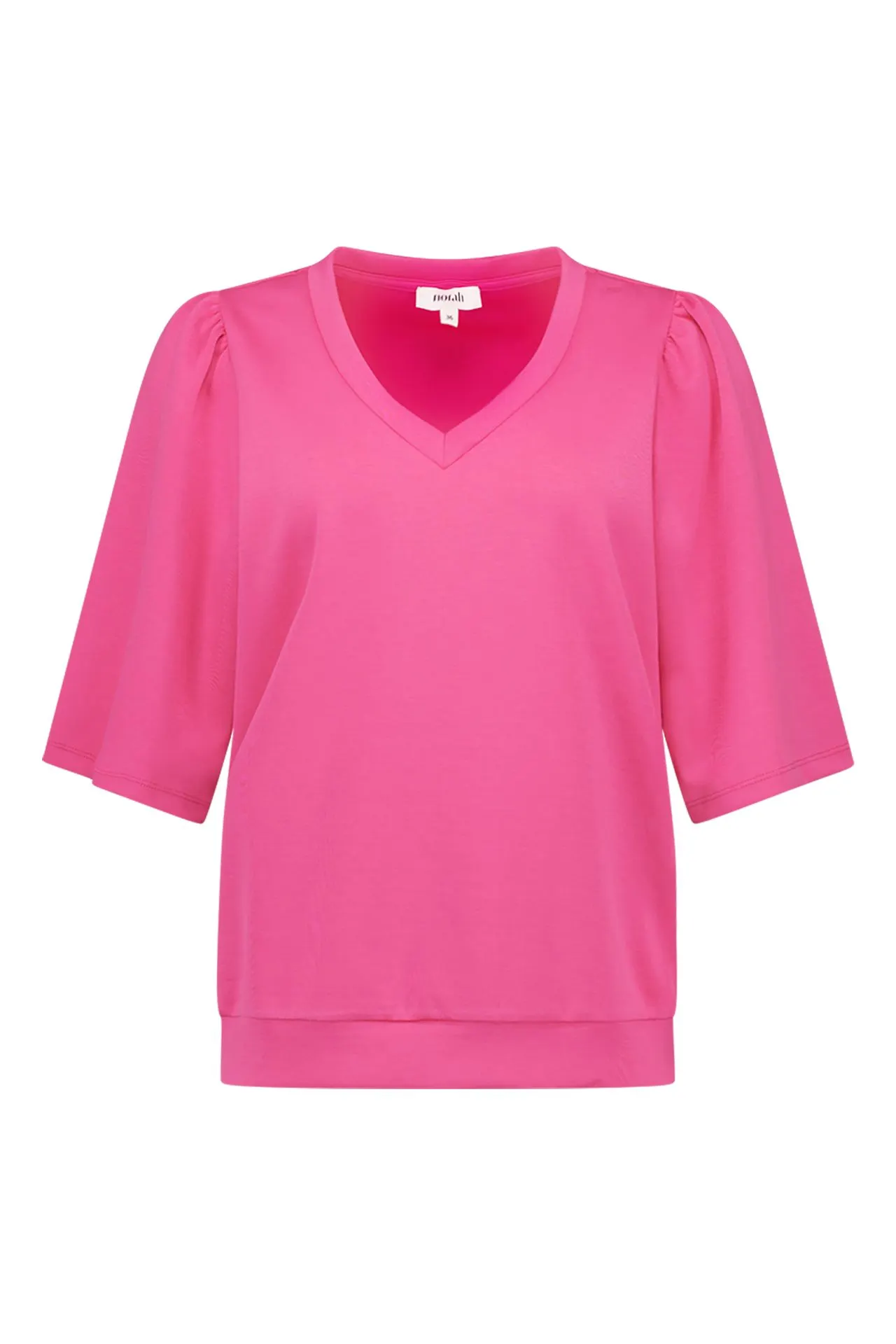 Roze shirt met V-hals