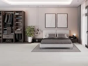 Suelo porcelánico Loreto efecto madera blanco 22.5x90 cm C1