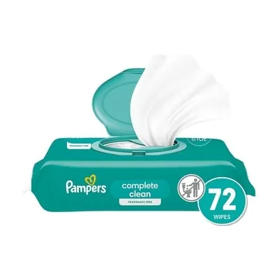 Baby Clean Wipes Fragrance Free 1X Pop-Top 72 Count
