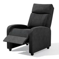 MoNiBloom Adjustable Recliner Chair Modern Home Theater Single Recliner Sofa Furnitu...