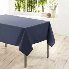 Nappe de table rectangle polyester uni béton 140x300cm