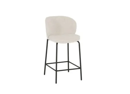 Barstoel Shell ZH65cm - stof - beige