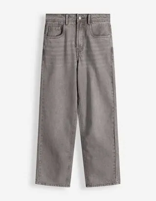 Jeans - Taglio ampio - grigio