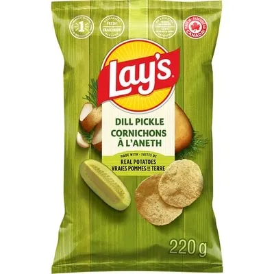 Dill Pickle Flavoured Potato Chips