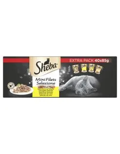 Sheba Pouch Mini Filets Bonuspack - Kattenvoer -