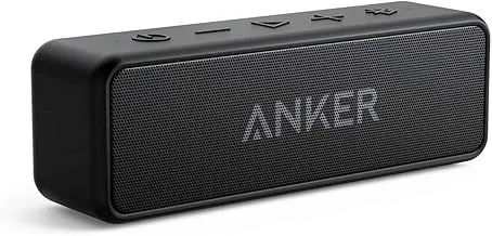 Anker Soundcore 2 Portable Bluetooth Speaker with Stereo Sound, Bluetooth 5, Bassup, IPX7 Waterproof, 24-Hour Playtime, Wireless Stereo Pairing, Speaker for Home, Outdoors, Travel