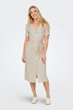 Vestido midi camisero