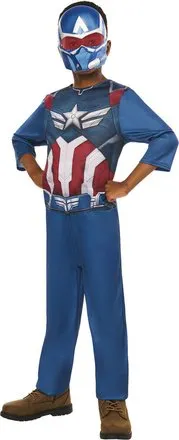 MARVEL - DEGUISEMENT CAPTAIN AMERICA BRAVE NEW WORLD TAILLE 5-6 ANS