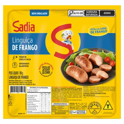 linguiça de frango sadia 700g