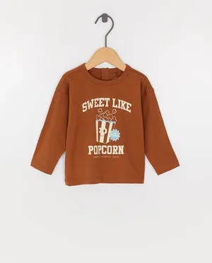 Longsleeve met print popcorn