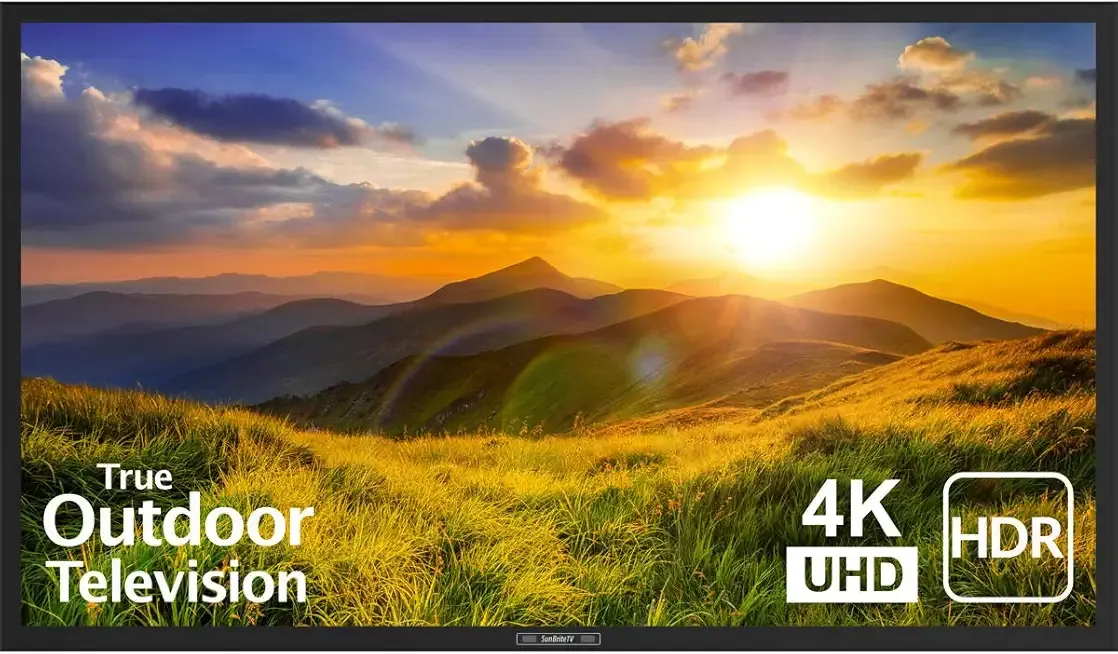 SunBrite 55-Inch Outdoor Television 4K with HDR - Signature 2 Series - for Partial Sun SB-S2-55-4K-BL (55-inch, Black)