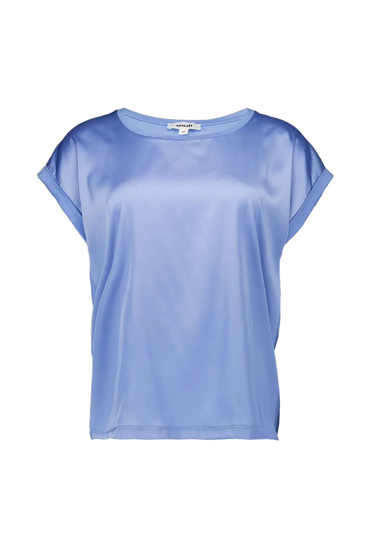 Blauw shirt met glans