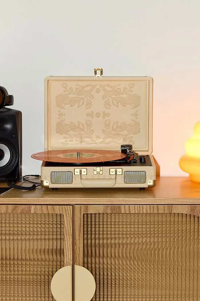 Crosley UO Exclusive Giradischi Cruiser con Motivo Floreale Folklore con Ingresso e Uscita Bluetooth