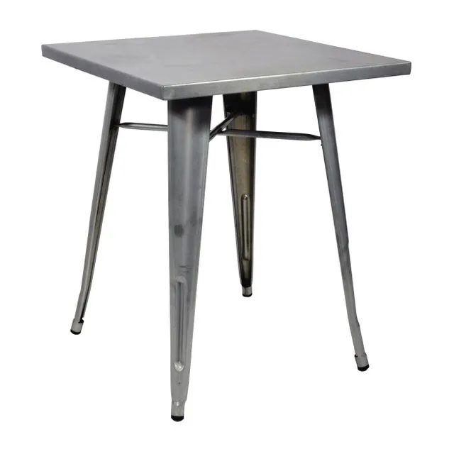 Tavolo da pranzo per giardino Industrial struttura e superficie in ferro per 2 persone 60x60cm