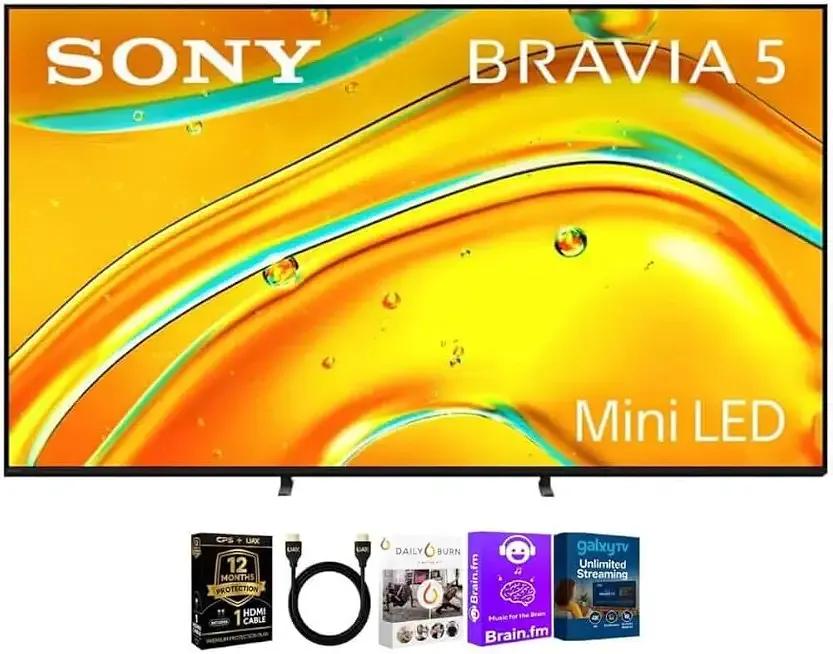 Sony K98XR50KIT1 98 inch Class BRAVIA 5 Series 4K Mini LED UHD Smart Google TV XR Processor HDR