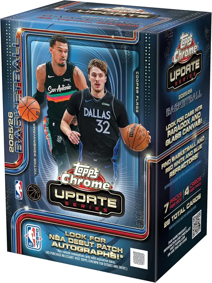 2025-26 Topps Chrome Updates Basketball - Factory Sealed - Value Box