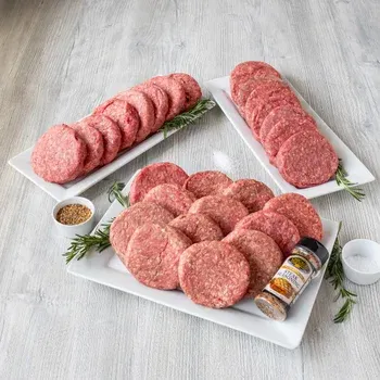 Chicago Steak Premium Angus Beef Burger Flight, Total 29 Packs, 14 Lbs. Total