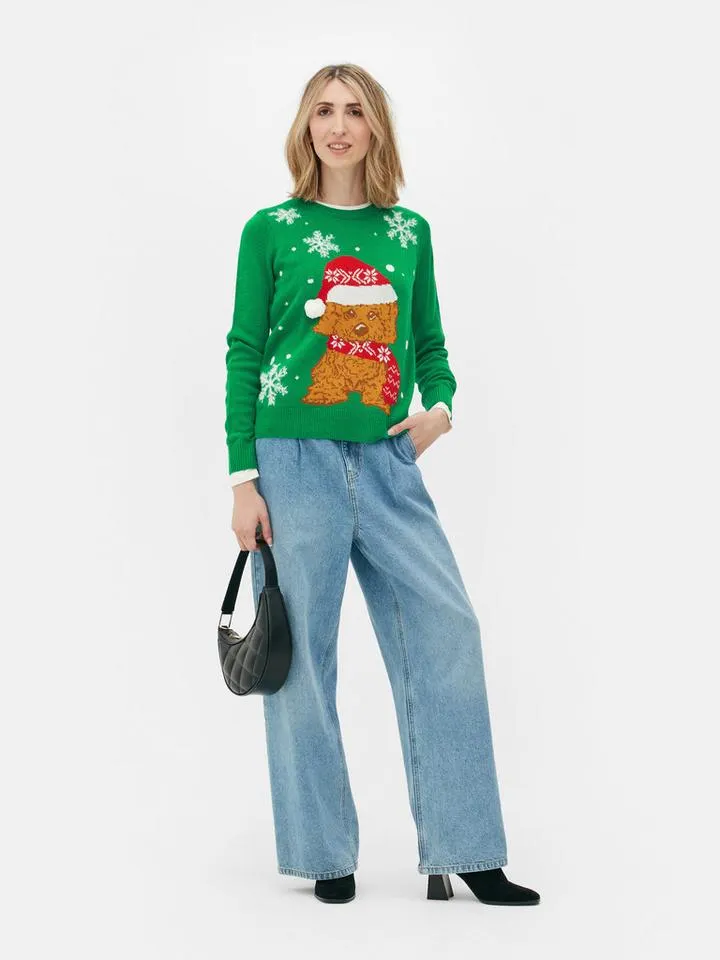 Pull de Noël tricoté pour femme