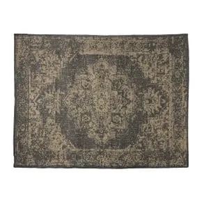 Luxe buitenkleed barok - zwart - 150x200 cm