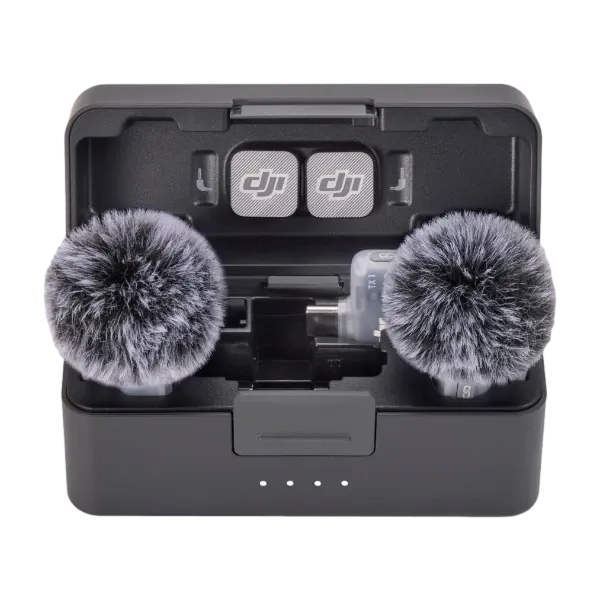 DJI Mic Mini 2 trådløst mikrofonsystem (2 TX + 1 mobil RX + ladeetui)