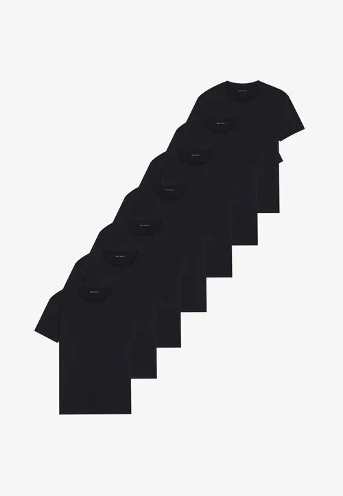 7 PACK - T-shirts - black