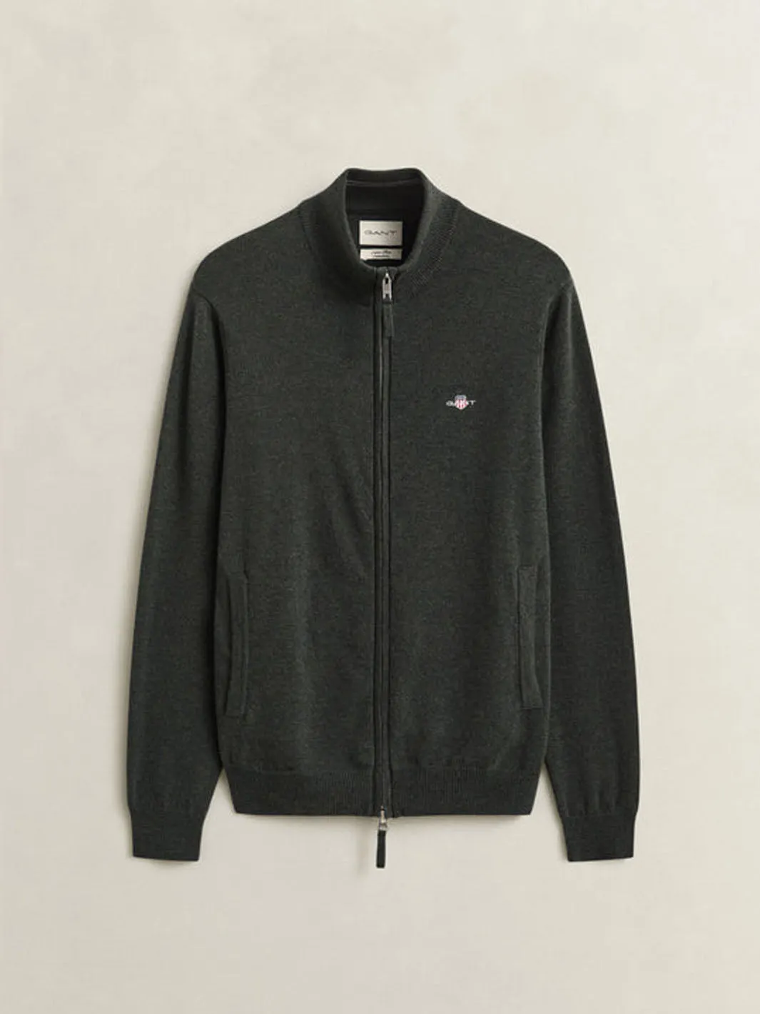 Superfine Lambswool Zip Cardigan