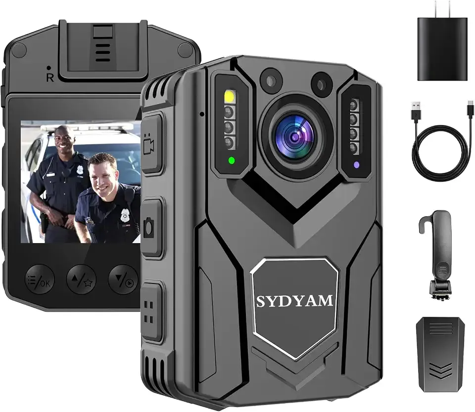 Z5 2K Body Camera, 128GB Memory, 8-12H Video Recording Body Cameras with Audio and Video Recording, Body Cam for Police Hiking Meeting Security Guard Daily Patrol