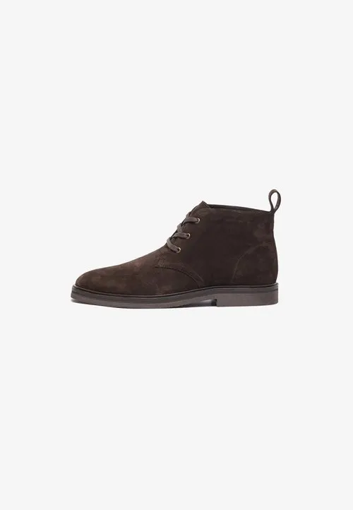 LEATHER - Snøresko - brown