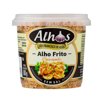 alho frito são francisco de assis pote 80g