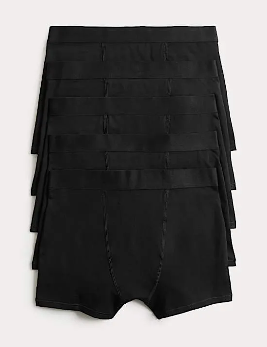 5er-Pack Stoma-Unterhosen aus Baumwolle mit Stretch und Streifenmuster (2–16 Jahre)