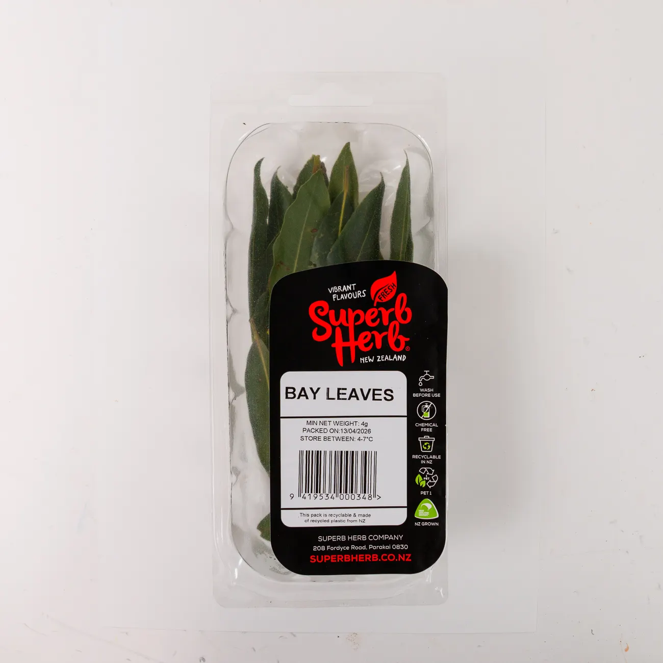 superb herb bay leaves prepack 4g