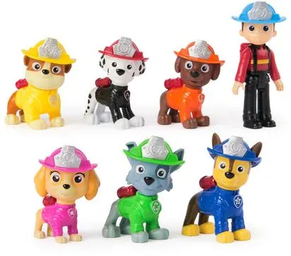 LA PAT' PATROUILLE - MULTIPACK DE 7 FIGURINES FIRE RESCUE
