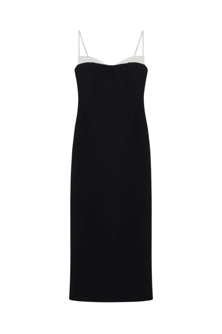 Kristen Midi Dress - Sort
