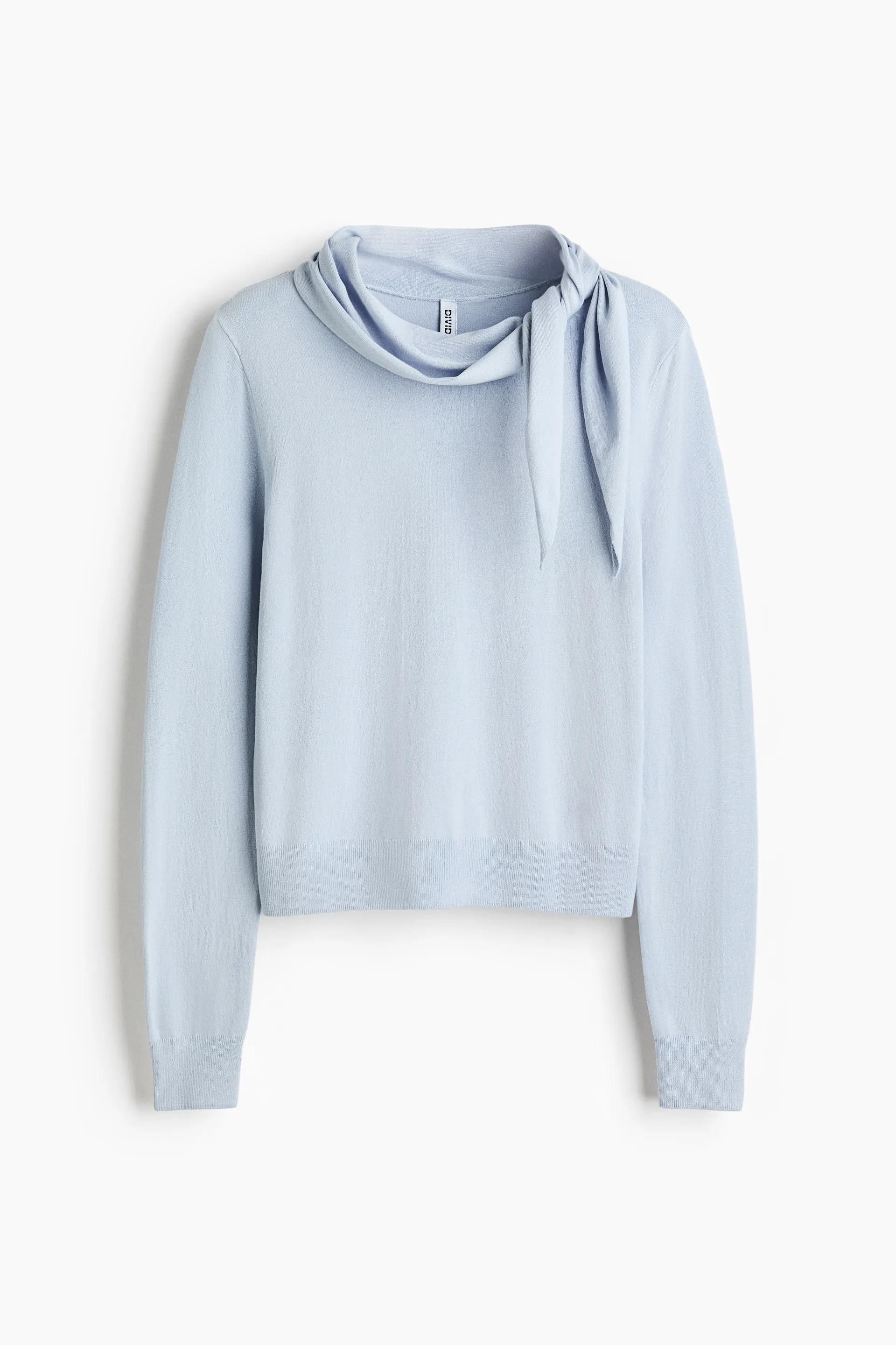 Suéter con cuello de mascada