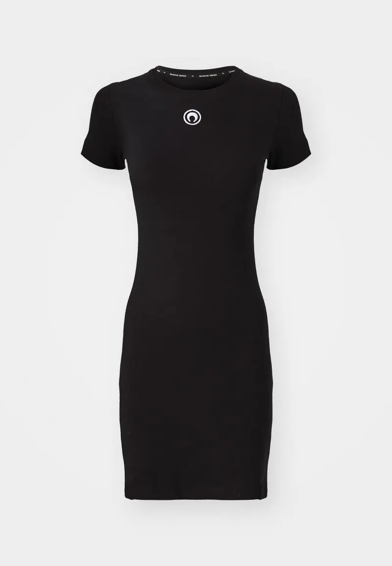 MOON LOGO DRESS - Jerseykjole - black