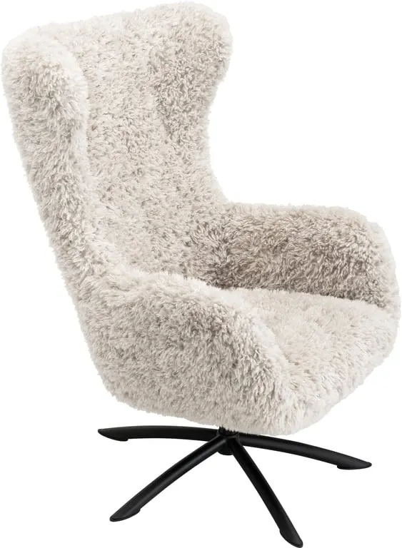 Luna hvilestol stoff Doodle 9291 farge shell, tubesokkel svart