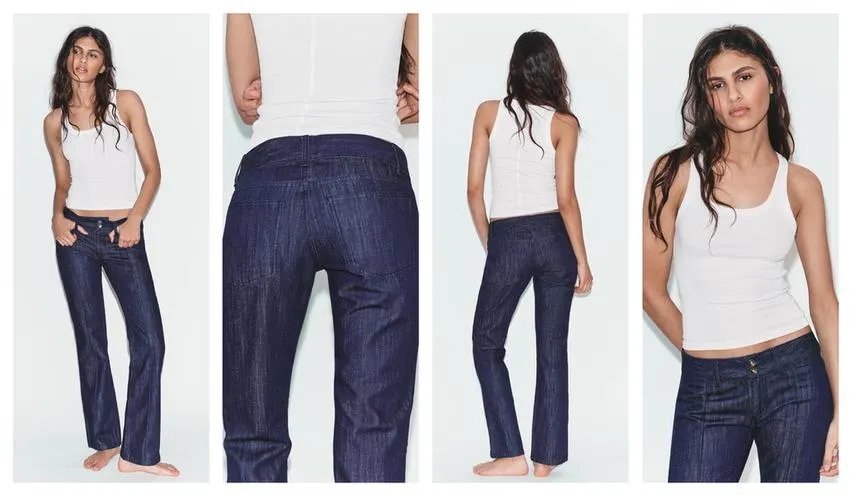 TRF LOW-RISE STRAIGHT JEANS