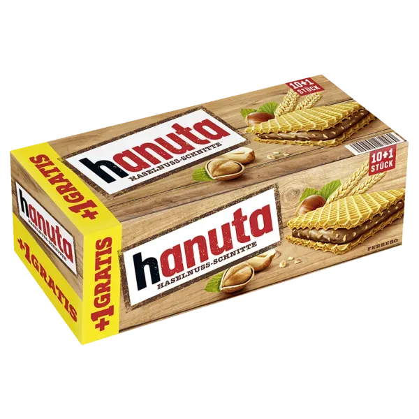 Hanuta 10er, Kinder Bueno 6er oder Duplo Chocnut 5er Kinder Bueno + 2 GRATIS 242-130 g Packung (1 l = 8.22-17.01)