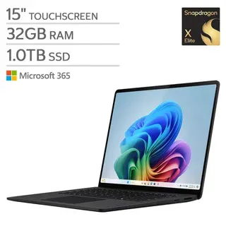 Microsoft Surface Laptop Copilot+ PC 15" PixelSense 2496 x 1664 Touchscreen - Qualcomm Snapdragon X Elite (12 core) Processor - Windows 11 - Graphite