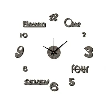 Orologio da Parete Adesivo Marble Fai da Te 60x60 cm