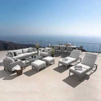 Modern Sling 19-piece Outdoor Patio Estate Set